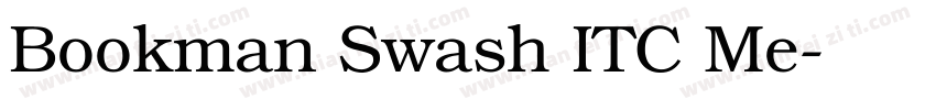 Bookman Swash ITC Me字体转换